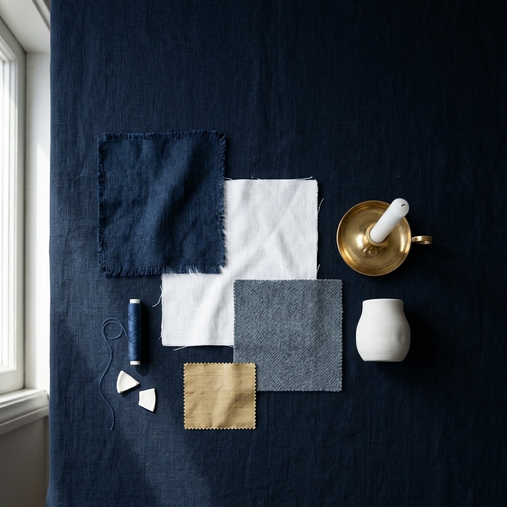 Farbpalette für Schlafzimmer an der Wand: sanftes Blau, Grün und Beige als beruhigende Wandfarben